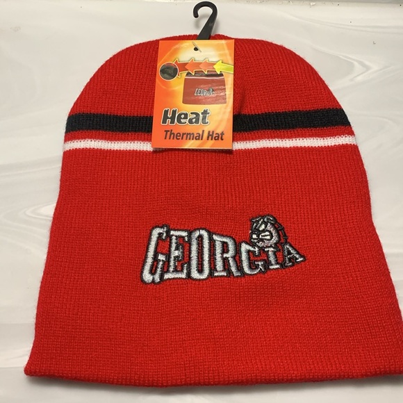 Georgia Bulldawgs Thermal heat beanie cap NEW Keeps head warm while looking Cool - Picture 4 of 6